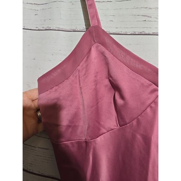 Apt. 9 Intimates Pink Satin Sleepwear Lingerie Nightie Nightgown Womans Sz Small - Picture 3 of 5